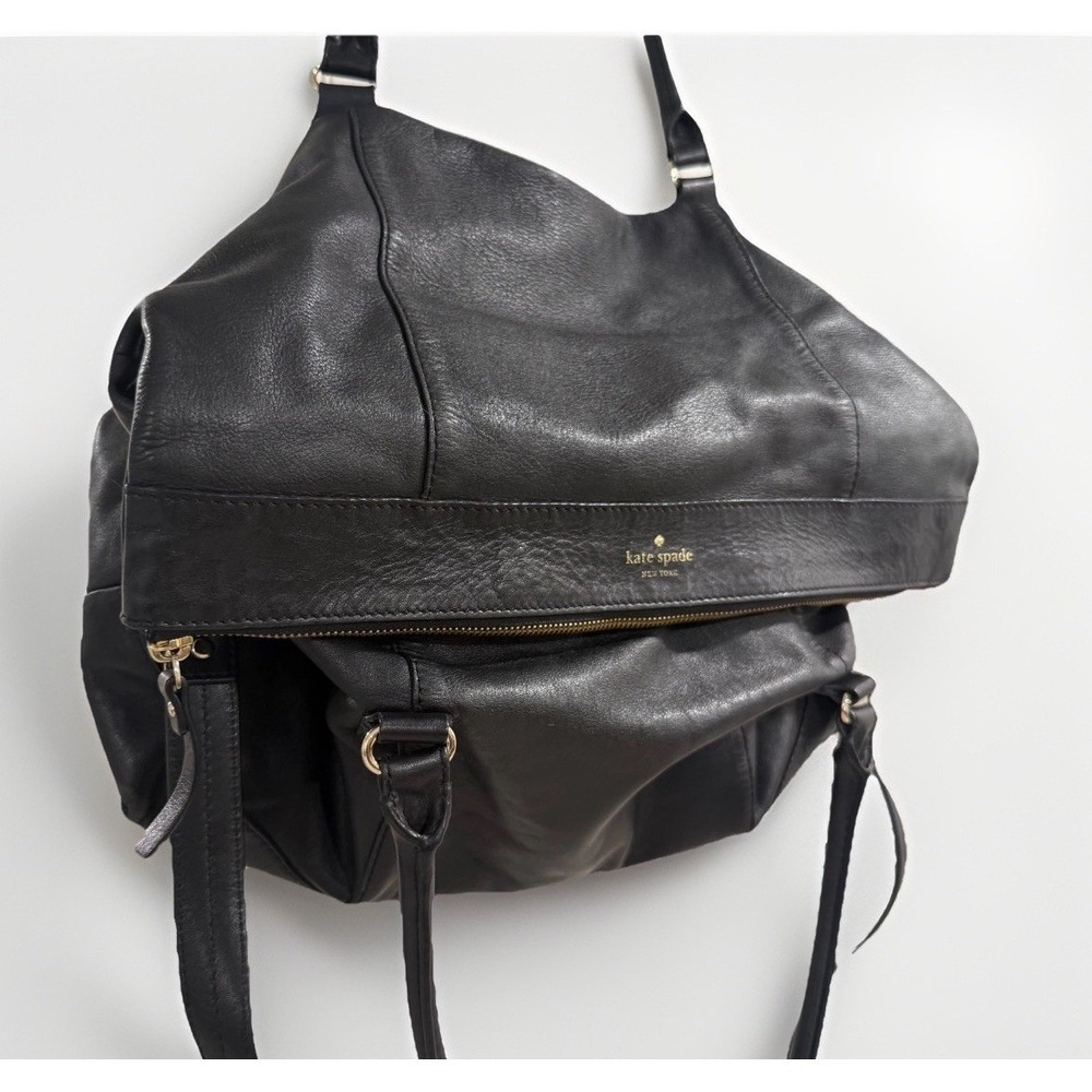 kate spade Black Leather Satchel Shoulder Bag